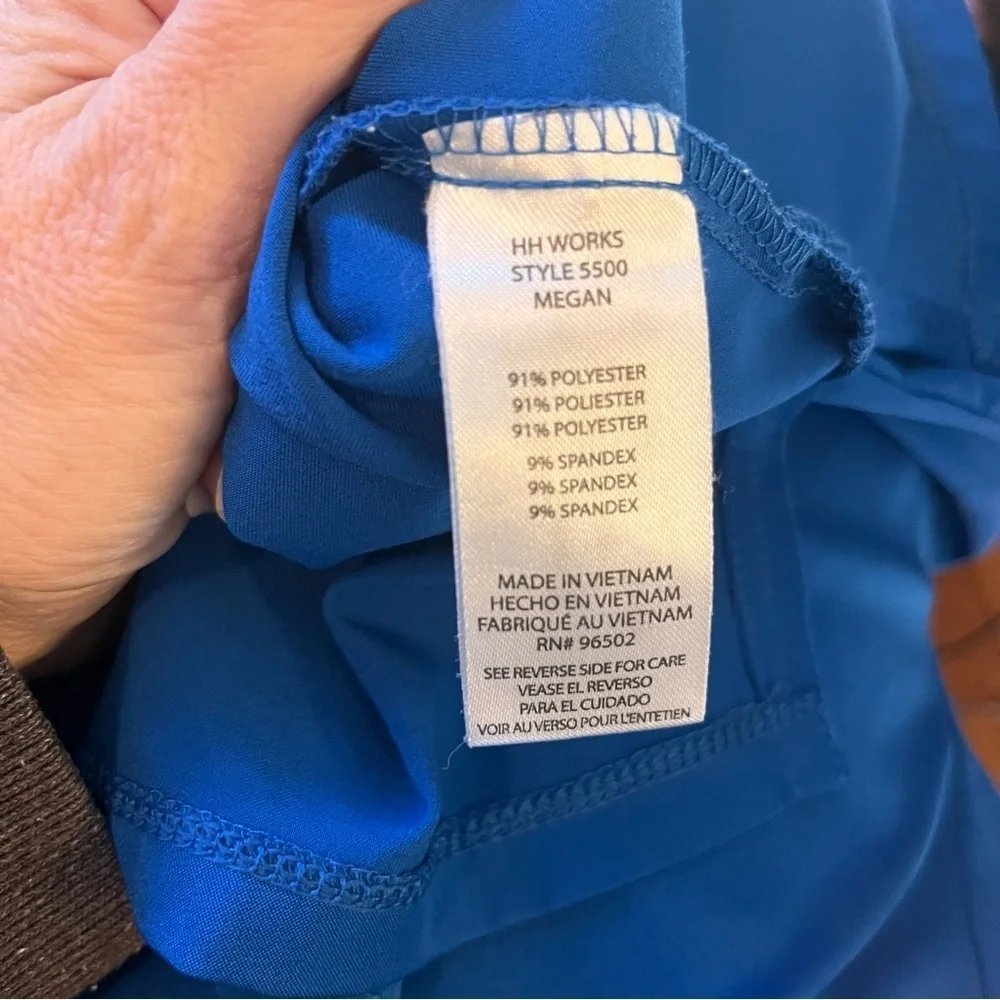 Healing Hands Women Scrub HH Works Megan Jacket 5500 ROYAL Snap Buttons 5 Pocket